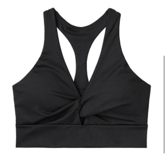 Victoria Secret twist front black sports bra L - Picture 3 of 8